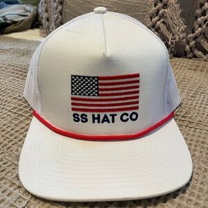 Southern String Hat Co. White Flag Rope Hat